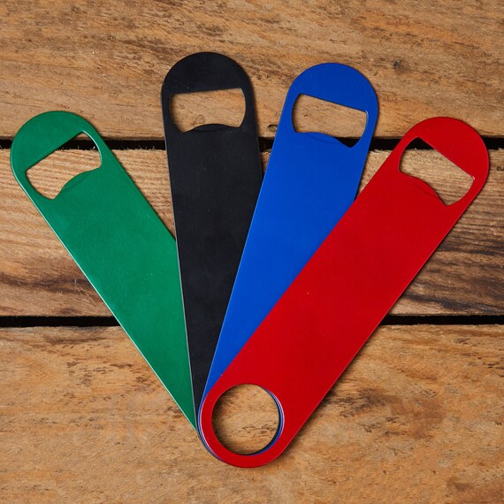 Personalised Metal Bottle Opener Custom Bar Blade Personalized