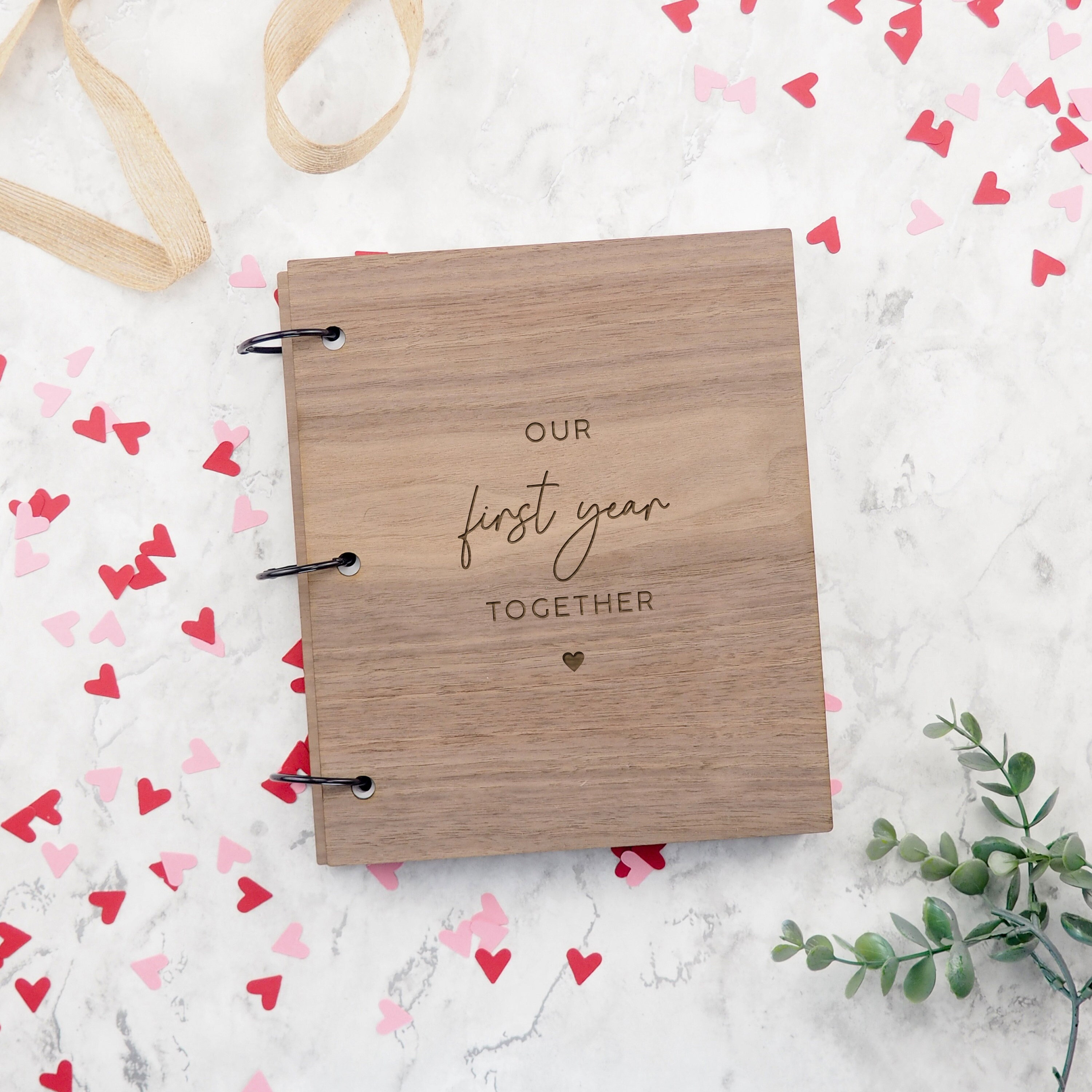 Our First Year Together Journal, One Year Anniversary Gift for Boyfriend 