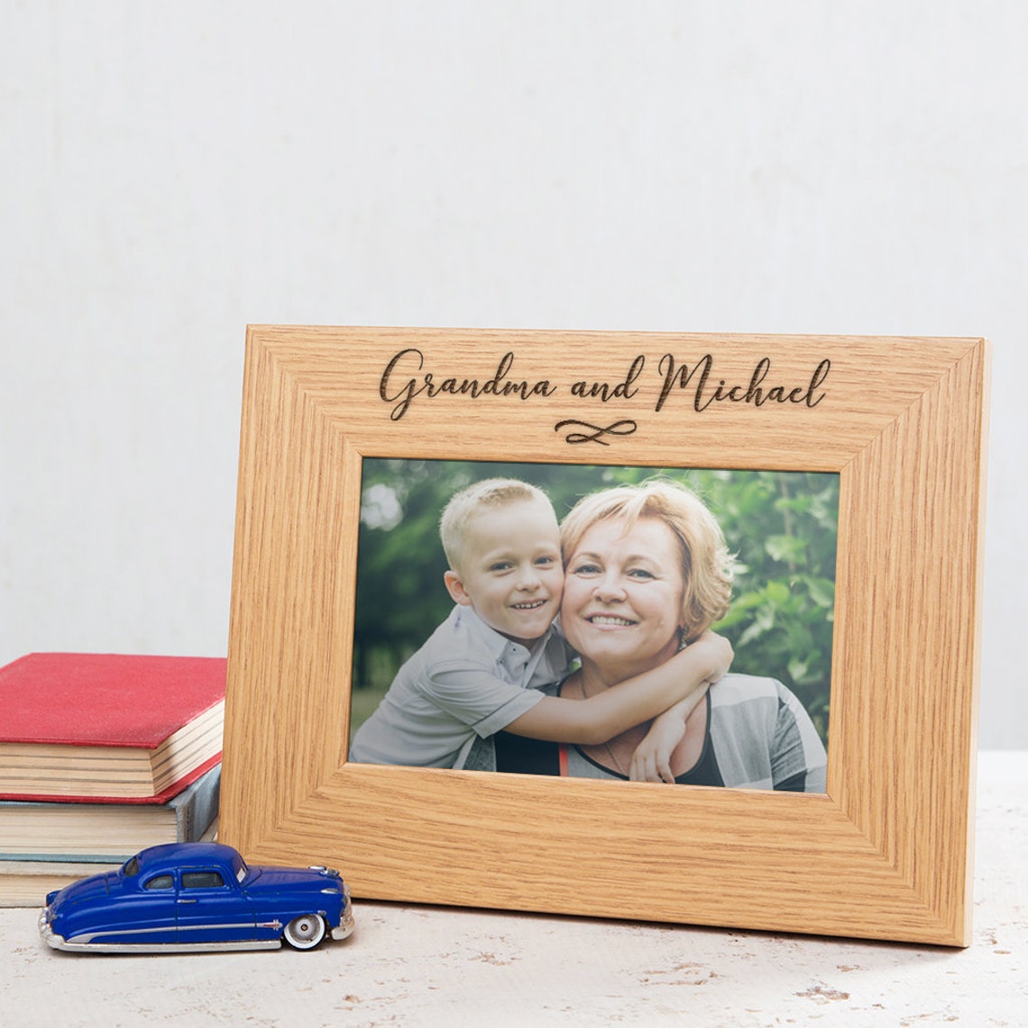 Personalised Wooden Grandma Photo Frame Personalized Gran Etsy