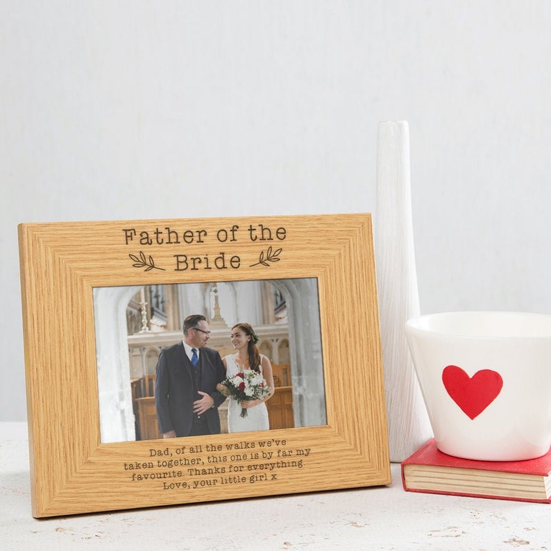 Father of the Bride Gift Photo frame Picture frame