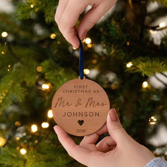 PERSONALISED BAUBLE 1st First CHRISTMAS In Our NEW HOME Married for Gifts Ideas 