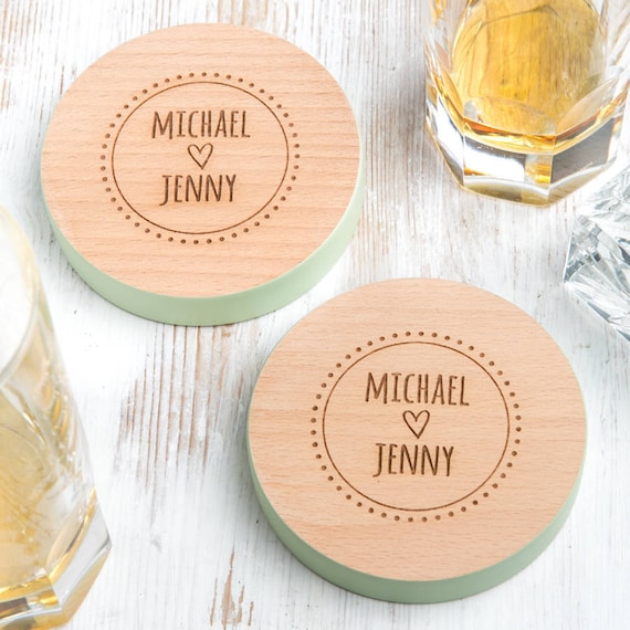 Personalised on sale coaster set