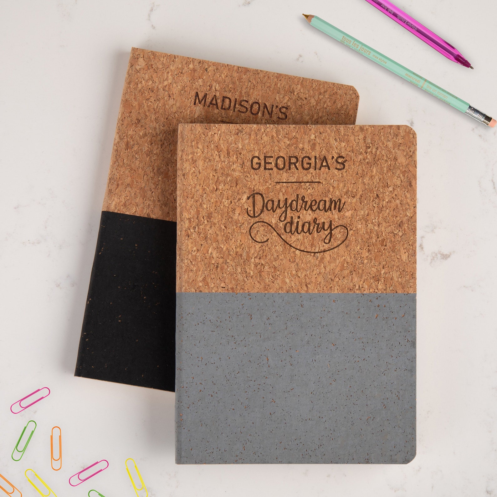 Personalised Daydream Diary Cork Notebook For Girls Dream Etsy