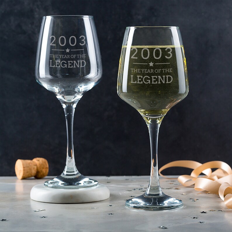 Natural Slate Placemat Engraved Coaster 18th Birthday Gifts for Boys 2003 Year of The Legend Design