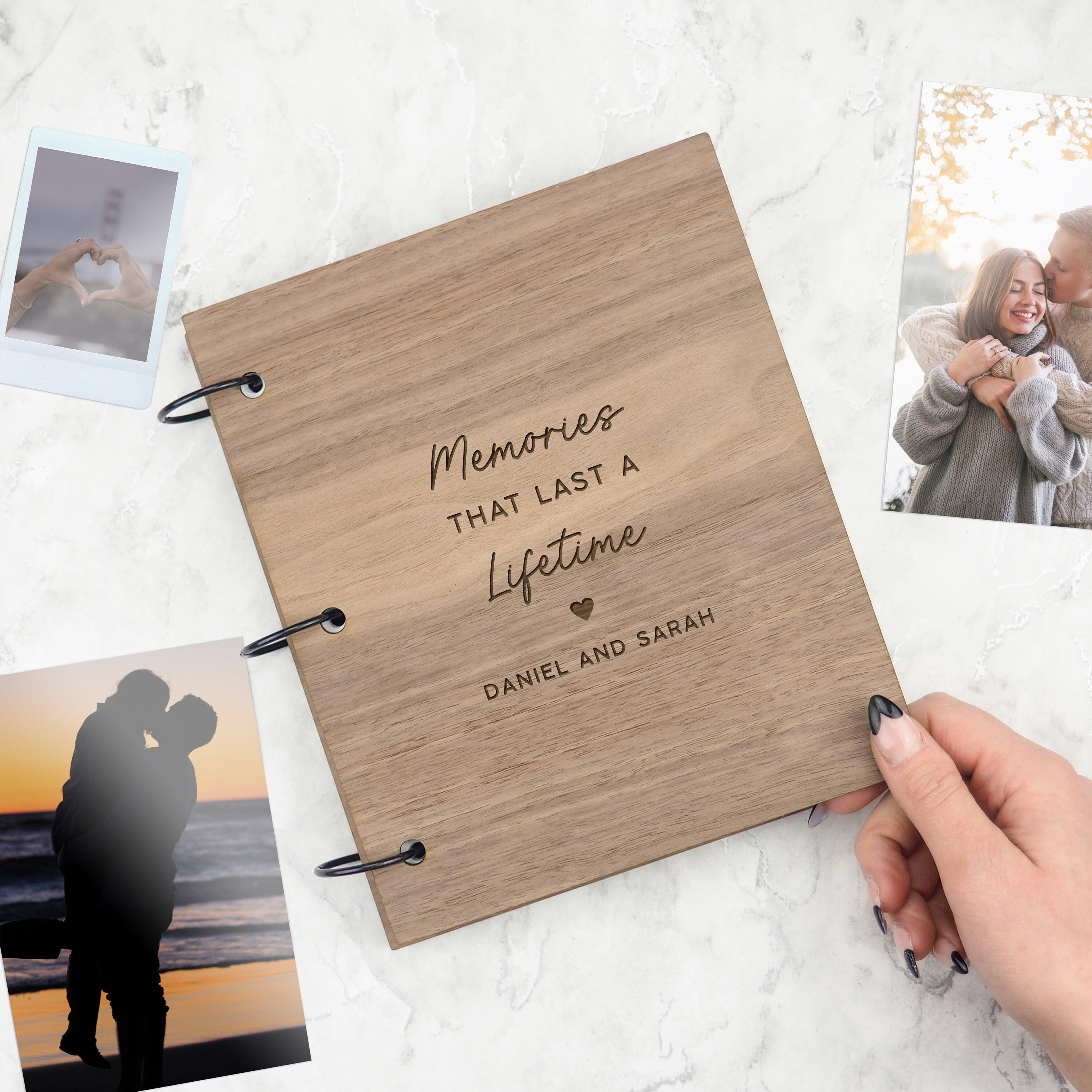 Personalised Couples Photo Keepsake Memory Scrapbook – The Lovely Keepsake  Company