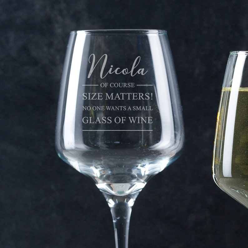 Verre à Vin Personnalisé Pour Nathalie - Gravure Message/prénom - 35 Cl - Cadeau Anniversaire Femme Personnalisé