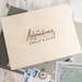 Personalized Wooden Keepsake Box - Personalised Memory Box - Unique Gift for Boyfriend Anniversary Him - Travel Adventure Gifts For Couples 