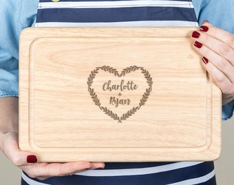 Personalized Wooden Cutting Board - Personalised Chopping Board - Personalised Housewarming Gift - Unique New Home Gifts for Couples