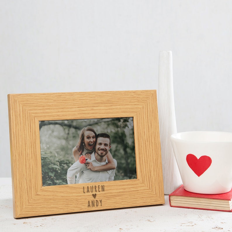 Personalised Couples Photo Frame Personalized Picture Frame Etsy UK