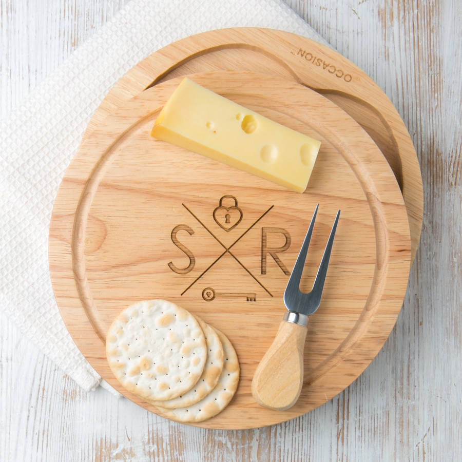 Key To My Heart Cheese Board Set Gift for Couples Home Etsy