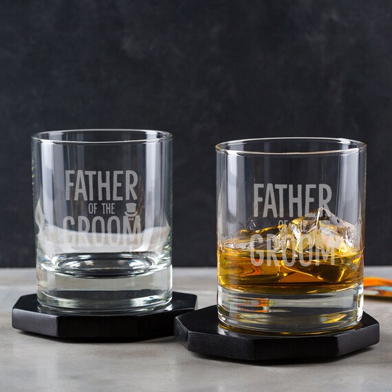 father of the bride whiskey glass