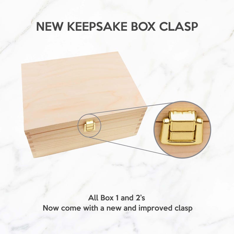 Personalised Baby Keepsake Box, Baby Memory Box, Personalized Baby Shower Gift for Newborn, Engraved Memory Box for New Mom, Wooden Box image 7