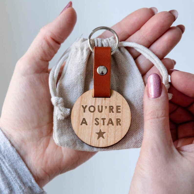 Engraved You're A Star Keyring Gifts for Teachers Etsy