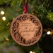 Personalised In Loving Memory Christmas Bauble Ornament for Family - Personalized Xmas Tree Decorations - Unique Engraved Wooden Wreath 