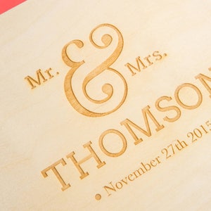 Wedding Keepsake Box Wedding Gifts For Couples Parents Bride Personalized Wedding Memory Box image 5