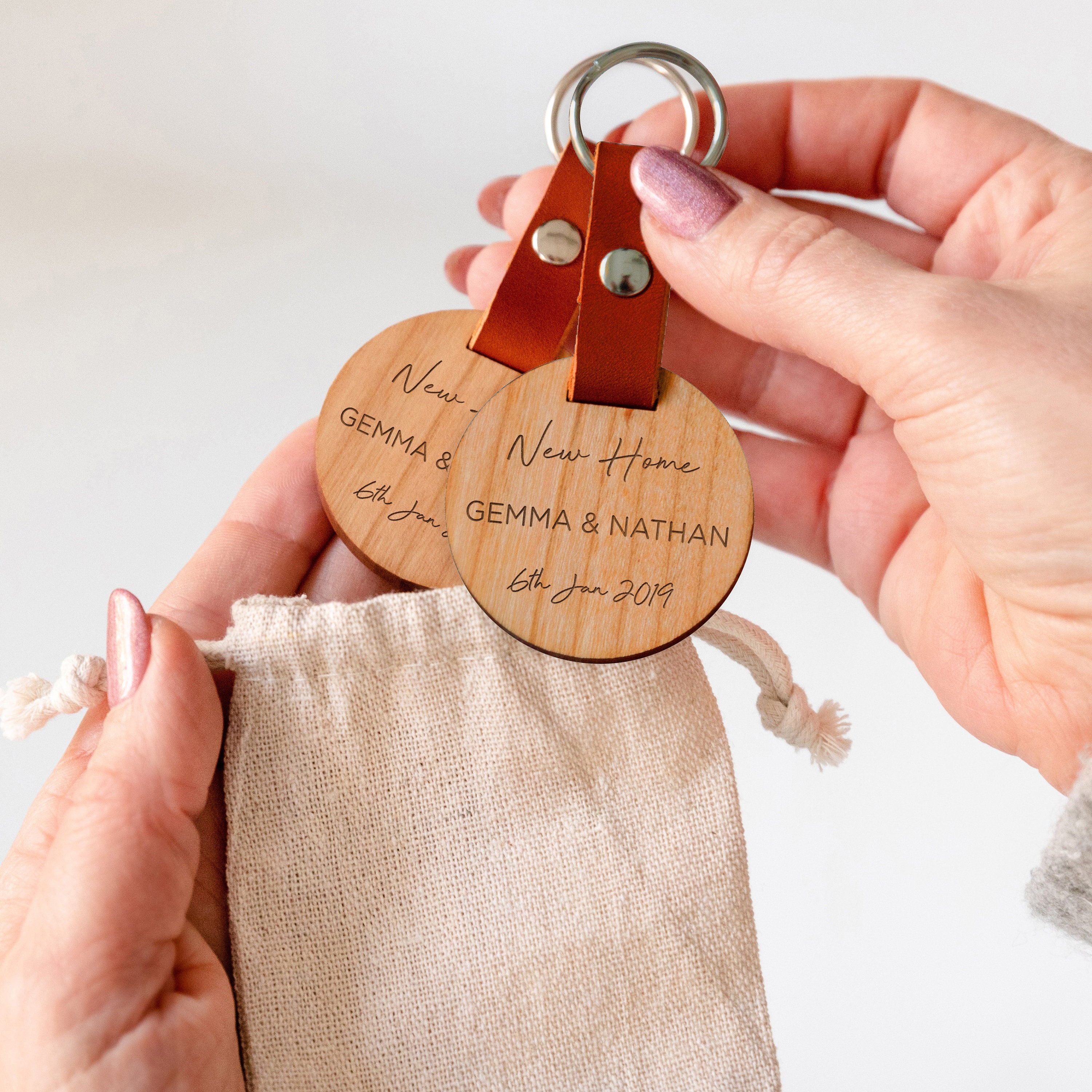 Personalised home keyring sale