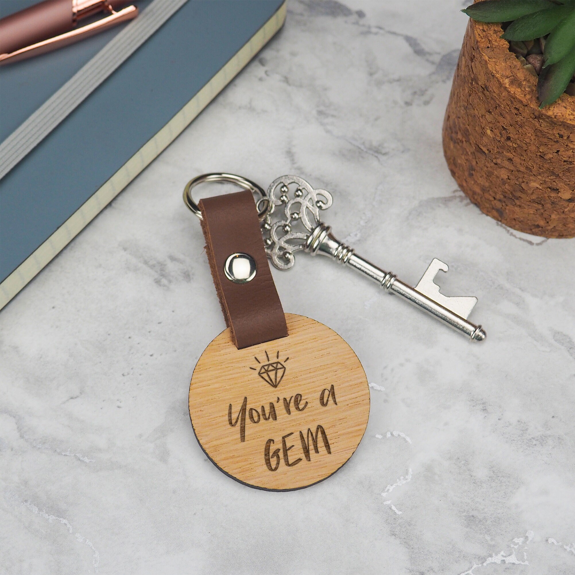 You're A Gem Keyring You're A Gem Keyring