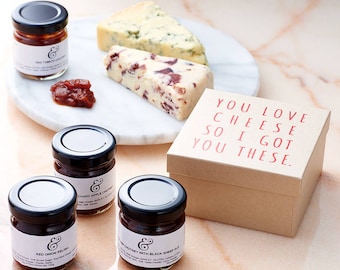 Chutney Gift Set - Stocking Fillers for Him - Secret Santa Gift for Him - Christmas Gifts for Him - for Cheese Lovers