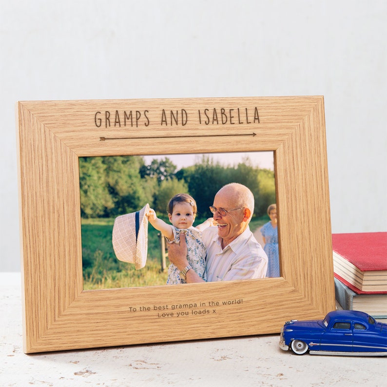 Personalised Grandad Photo Frame Personalized Grandad Gifts Etsy