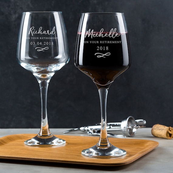 Personalised Wine Glass - Personalized Retirement Gift for Woman - Unique  Engraved Retired Gift for Mom - Etsy Israel