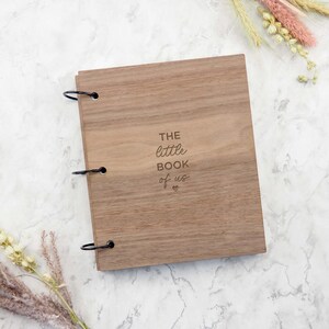 Memory Book, The Little Book of Us Scrapbook, Valentines Day Gift for Girlfriend, Couples Photo Book for Wooden Anniversary, Gift For Her image 3