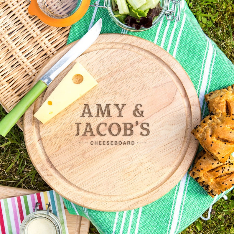 Personalised Engagement Gifts For Couples Engraved Cutting Board Unique Engagement Gifts For The Home Personalized Wooden Bread Board