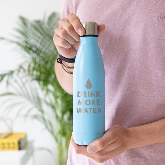 Insulated Motivational Water Bottle - Engraved Stainless Steel Vacuum Flask  - Unique Birthday Gifts For Friend Men Women - Metal Gym Canteen