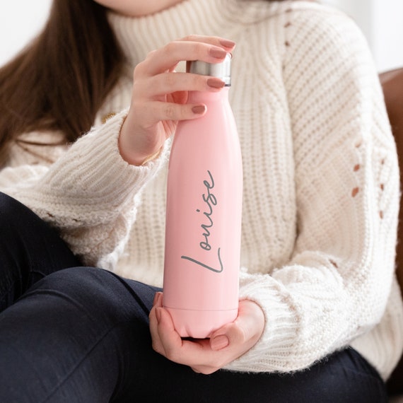 Personalised Insulated Metal Water Bottle Customised With Any Name