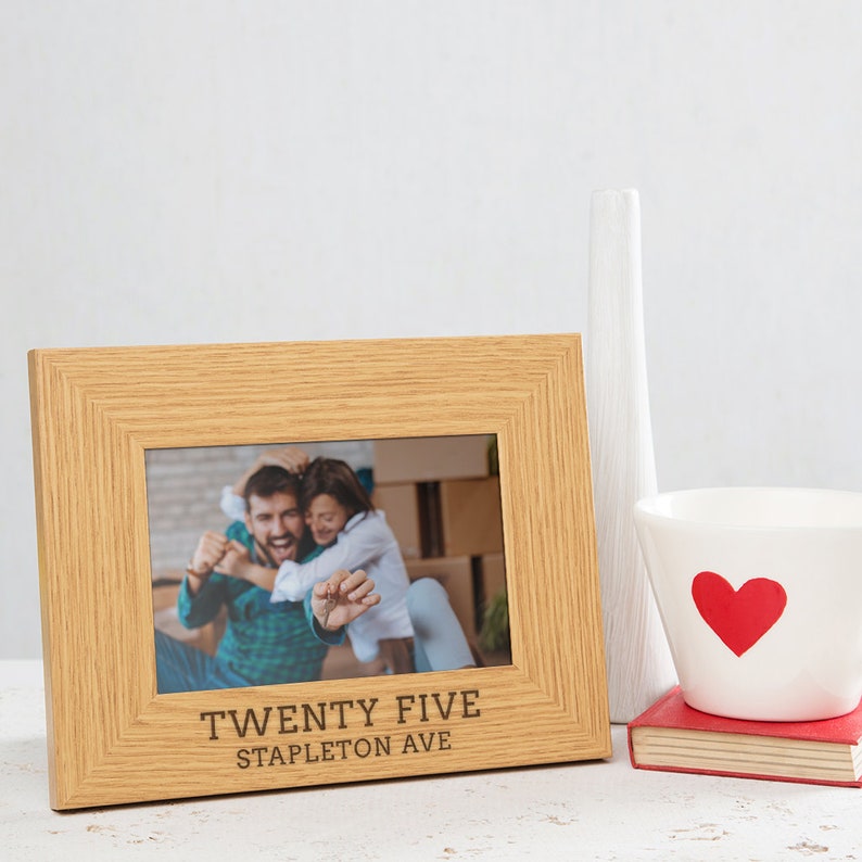 Personalized Housewarming Gift Photo Frame Personalised New Home Gifts Unique Housewarming Gifts For Couples New Home image 1