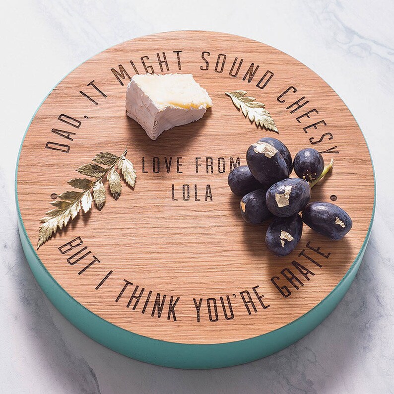 We Think You're Grate Fathers Day Cheese Board Etsy UK