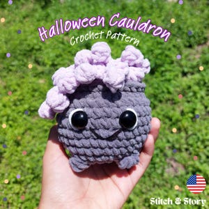 Mini Cauldron Crochet Pattern | Cauldron Crochet Pattern | Plushie Amigurumi | Halloween Crochet Pattern | Halloween Hanging Crochet Pattern