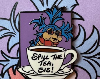 Labyrinth Worm Enamel Pin - Spill the Tea Sis!