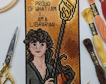 I am a Librarian Cross Stitch Pattern