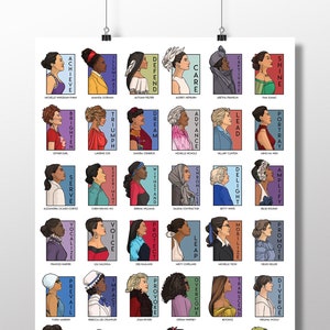 Klassenzimmer Dekor - She Serie Collage - Special 36 Real Women Kollektion Poster Version Zwei