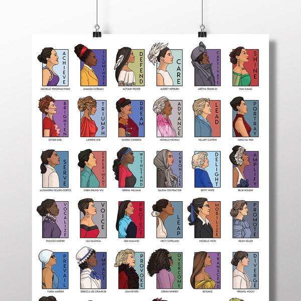 She Series Collage - Special 36 Real Women Collection Poster Version 2