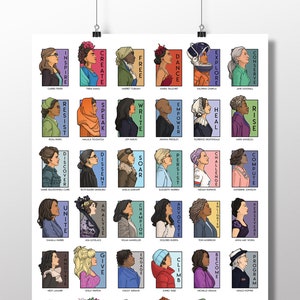 She Series Collage - Special 36 Real Women Collection Poster