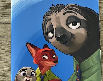 Zootopia Issue #1 - Exclusive Comic Virgin Variant Cover created by Karen Hallion