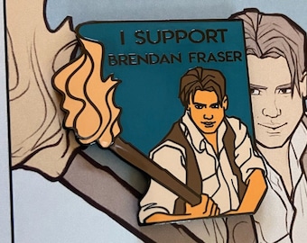 I support Brendan Fraser Pin