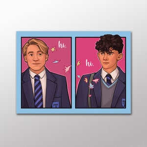 Cartão postal do mês do orgulho gay - Nick e Charlie