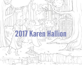 artist illustrator and part time jedi par khallion sur etsy coloriage de bibi et tina