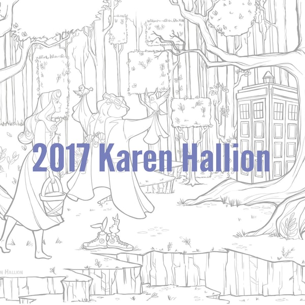 Visions Are Seldom All They Seem Coloring Page - Digital Download