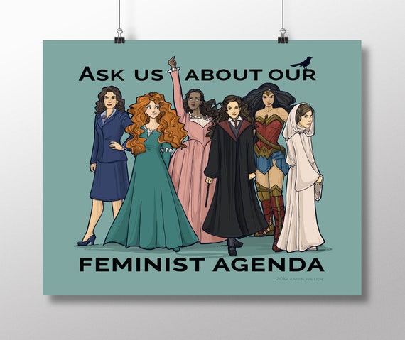 troosten Overjas Afname Buy Feminist Agenda Large Print item 03-384-CC Online in India - Etsy