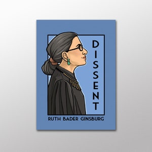 Regali femministi - Dissenso - Ruth Bader Ginsburg - Cartolina della serie She