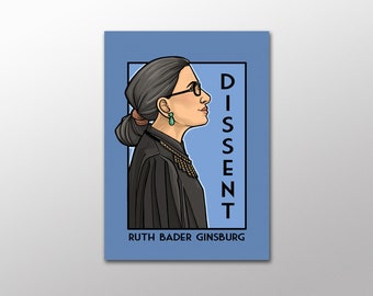 Feminist Gifts - Dissent - Ruth Bader Ginsburg - She Series Postcard