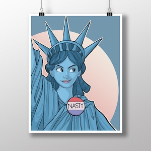 Nasty Lady Liberty - Medium Print