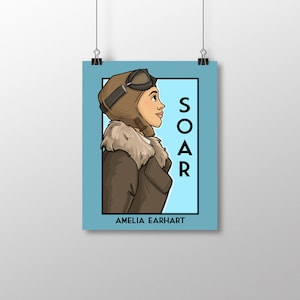 Soar - Amelia Earhart - She Series Letra pequeña