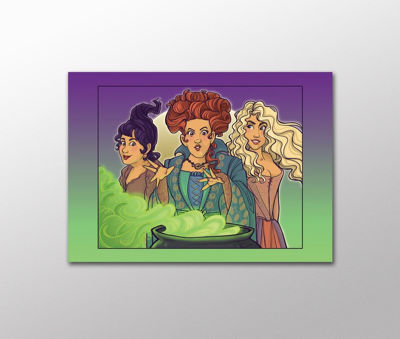 Item 09-560 Spooky Sisters Postcard