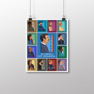 Be Curious, Not Judgemental Collage -Small Print