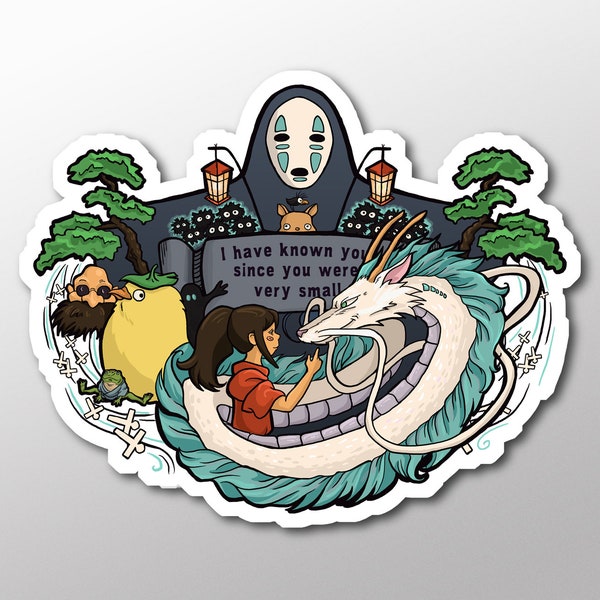 Autocollant individuel découpé à la forme Spirit World (article 01-043)