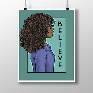 Believe - Serie Ella Impresión Mediana
